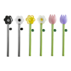 Flower Shape Colored Glass Stirring Spoon for Coffee