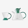 High Borosilicate Glass Teapot and Tea Cup Set With Filter Infuser