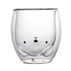 Bear Shaped Double Wall Glass Coffee Cups
