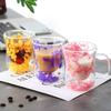 Creative Built-in Dried Flowers High Borosilicate Glass Mug