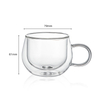 165ml Handmade Double Wall Espresso Coffee Glass Mug