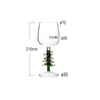 3D Christmas Tree Shaped Goblet-Drinking Glass Cup For Wine