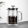 Double-Layer Glass Hand-Brewed Mocha French Filter Pressure Coffee Pot