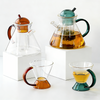 High Borosilicate Glass Teapot and Tea Cup Set With Filter Infuser
