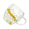 High Borosilicate Glass Double Wall Cups With Lemon Decor Fillings