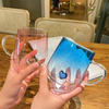 3D Love Heart Inlaid Single Wall Glass Mug Clear Glass Cup For Coffee, Tea And Milk & Heat-Resistant Glass Mug With Embedded 3D Heart Design