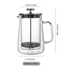 Double-Layer Glass Hand-Brewed Mocha French Filter Pressure Coffee Pot
