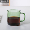400ml Colored Borosilicate Glass Water Cup With Handle