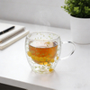 High Borosilicate Glass Double Wall Cups With Lemon Decor Fillings