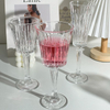 Red Wine Goblets Stemmed Shot Glass Striped Crystal Champagne Flute Set