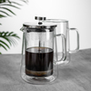 Double-Layer Glass Hand-Brewed Mocha French Filter Pressure Coffee Pot