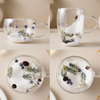 High Borosilicate Double-layer Glass Cup with Christmas Snow Fillings