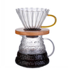 Handmade High Borosilicate Coffee Pot Set Glass Dripper Coffee Serve Set