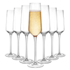 Lead Free Crystal Glass Handmade Elegant Flute Stemmed Champagne Glasses