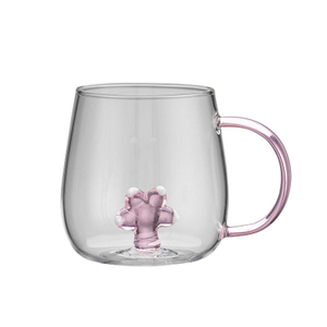 3D Single Wall Glass Mug With Animals Inside For Coffee And Tea