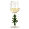 3D Christmas Tree Shaped Goblet-Drinking Glass Cup For Wine
