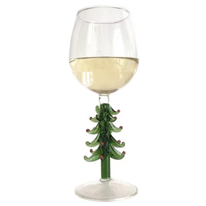 3D Christmas Tree Shaped Goblet-Drinking Glass Cup For Wine