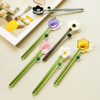 Flower Shape Colored Glass Stirring Spoon for Coffee