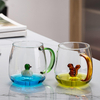3D Single Wall Glass Mug With Animals Inside For Coffee And Tea