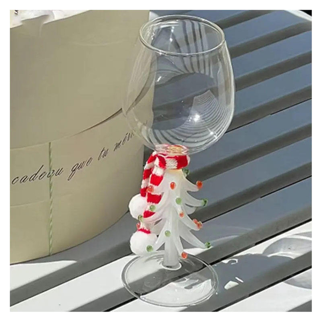 3D Christmas Tree Shaped Goblet-Drinking Glass Cup For Wine