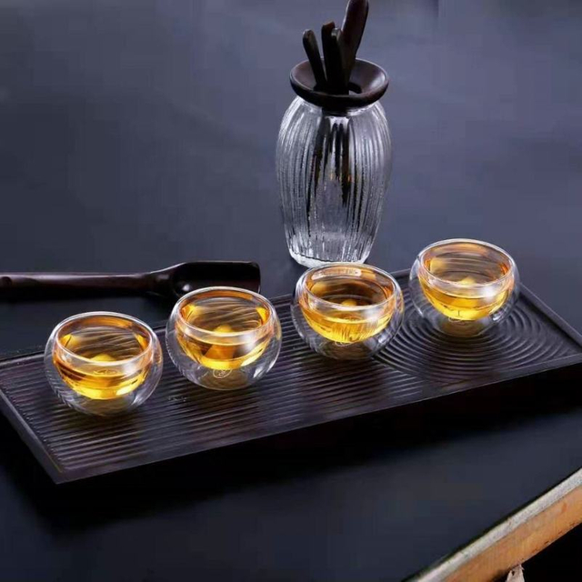 Double Wall High Borosilicate Glass Tea Cup
