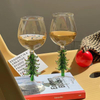 3D Christmas Tree Shaped Goblet-Drinking Glass Cup For Wine