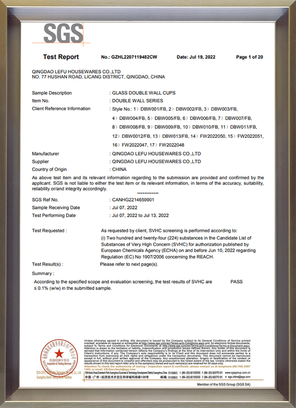 <div style="text-align: center;"><strong>SVHC REPORT</strong></div> 