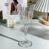 Red Wine Goblets Stemmed Shot Glass Striped Crystal Champagne Flute Set