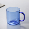 400ml Colored Borosilicate Glass Water Cup With Handle