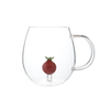 Modern Three-Dimensional Belt Design Handmade Glass Coffee Cup