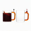 Wholesale Custom High Borosilicate Heat Resistant Beverage Glass Cups With Handle