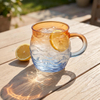 Cross-Border High Borosilicate Heat-Resistant 390ml Handblown Coffee Mug