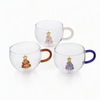 Hand-blown Christmas Tree High Borosilicate Glass Mug Dishwasher Safe