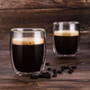 High Quality Double Wall Borosilicate Glass Coffee Cup No Handle