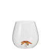 Egg Shaped Stemless Wine Glasses With 3D Animal Pattern