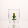3D Christmas Tree Shaped Transparent Glass Cups Drinking Glasses