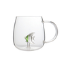 High Borosilicate Glass Coffee Mug with 3D Glass Fish Inside
