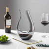 U-shaped Hand-blown Red Wine Lead-free Crystal Glass Wine Decanter