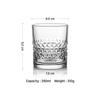 10oz Personalized Bar Spirit Cup Embossed Whiskey Glasses