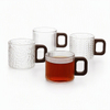 150ml Wood Handle High Temperature Resistant Glass Small Tea Cup