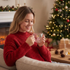 Hand-blown Christmas Tree High Borosilicate Glass Mug Dishwasher Safe