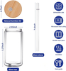 High Borosilicate Beverage Cola Cup with Straw and Wood Cover