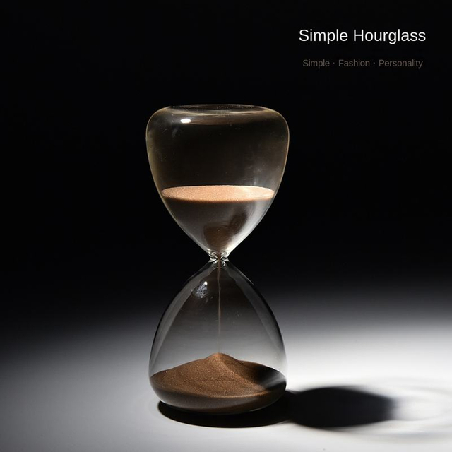 Modern Style 15 Min Sand Hourglass Timer Creative Glass Hourglass