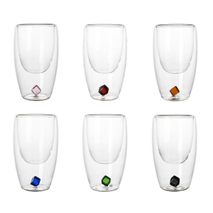 Cute 3D Animal Fruit Christmas Creativity Double Wall Glass Cup