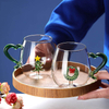 OEM/ODM Custom 3D Christmas Element Decor Glass Coffee Mug