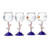 Wholesale Customized 3D Fish Hand-blown Heat-resistant Goblet Red Wine Cup