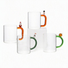 Wholesale Custom High Borosilicate Heat Resistant Beverage Glass Cups With Handle