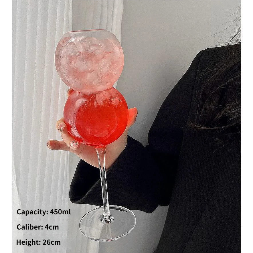 sku-2-Tall Bubble Ball Glass