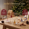Hand-blown Christmas Tree High Borosilicate Glass Mug Dishwasher Safe