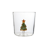 High Borosilicate Glass 400ml Christmas Tree Coffee Cup for Hot/Cold Drinks 